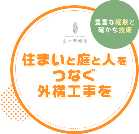 豊富な経験と確かな技術 住まいと庭と人をつなぐ外構工事を